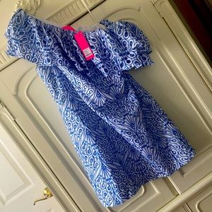 Lilly Pulitzer Sundea one shoulder ey dress size 14